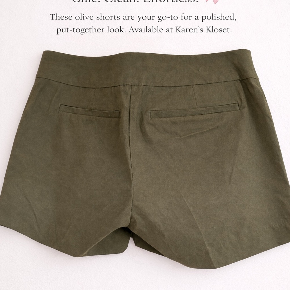New York & Company Olive Green Women’s Bermuda Shorts